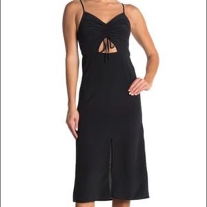 TOPSHOP
Molly Front Cutout Ruched Midi Dress